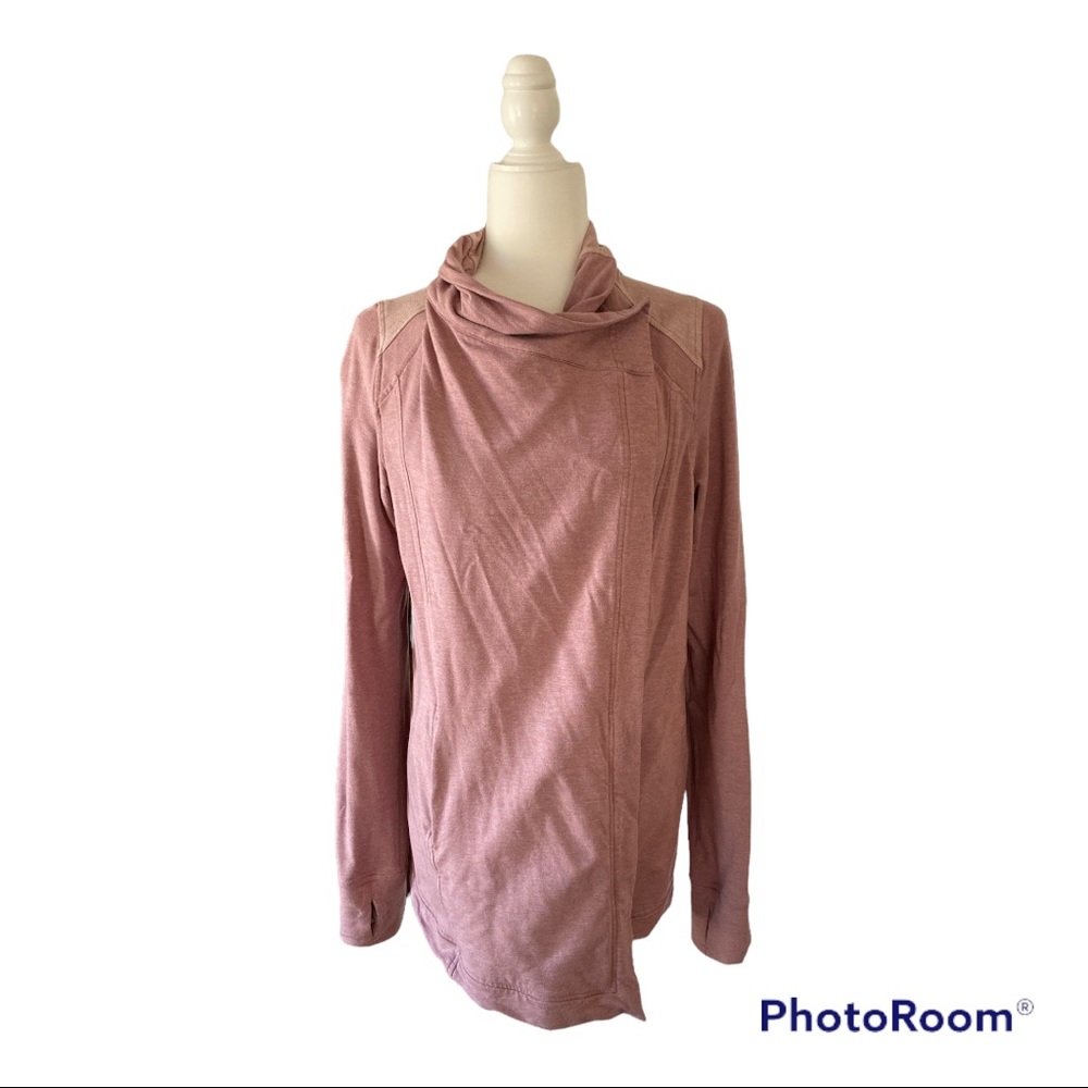 Lululemon Coast Wrap Sweater in Heathered Mod Chalky Rose
